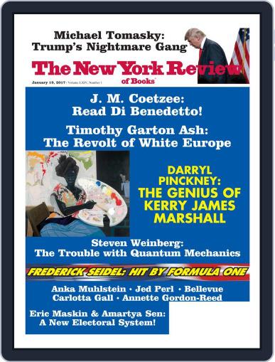 The New York Review of Books January 19th, 2017 Digital Back Issue Cover