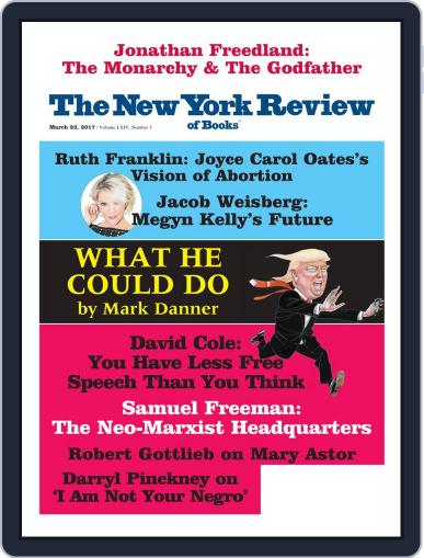 The New York Review of Books March 23rd, 2017 Digital Back Issue Cover