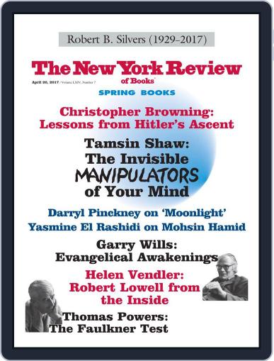 The New York Review of Books March 31st, 2017 Digital Back Issue Cover