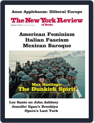 The New York Review of Books October 12th, 2017 Digital Back Issue Cover