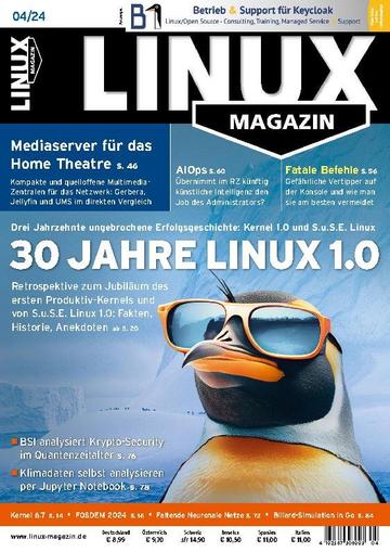 Linux Magazin germany March 1st, 2024 Digital Back Issue Cover