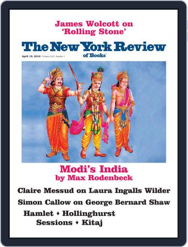 The New York Review of Books April 19th, 2018 Digital Back Issue Cover