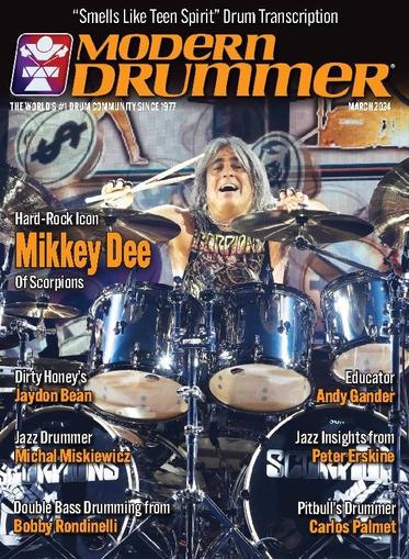 Modern Drummer March 1st, 2024 Digital Back Issue Cover