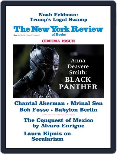 The New York Review of Books May 24th, 2018 Digital Back Issue Cover