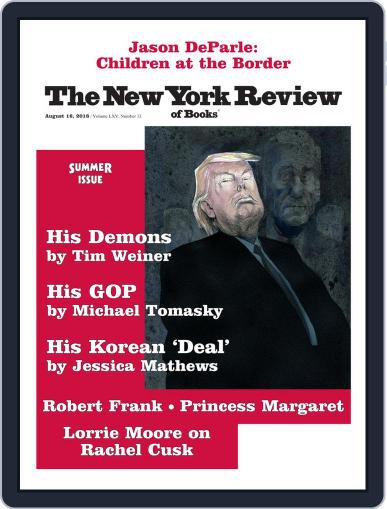 The New York Review of Books August 16th, 2018 Digital Back Issue Cover