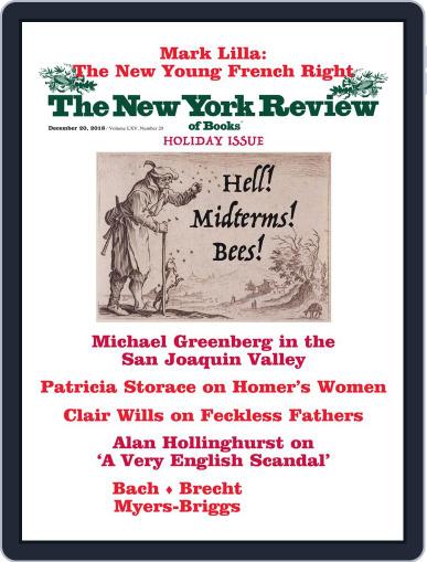 The New York Review of Books December 20th, 2018 Digital Back Issue Cover