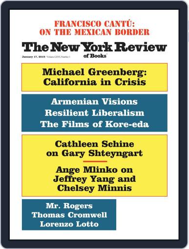 The New York Review of Books January 17th, 2019 Digital Back Issue Cover