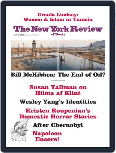 The New York Review of Books April 4th, 2019 Digital Back Issue Cover
