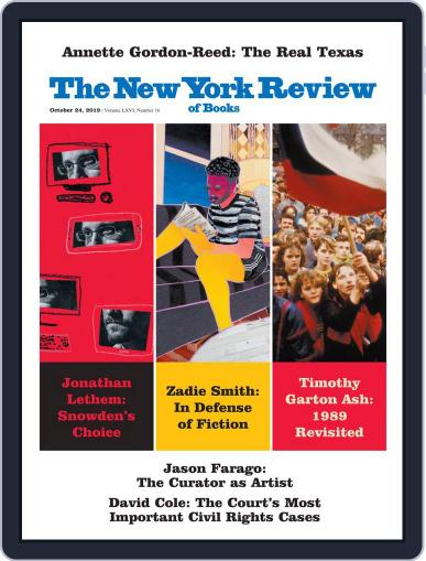 The New York Review of Books October 24th, 2019 Digital Back Issue Cover