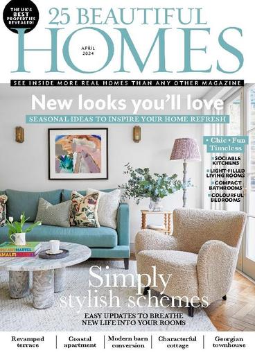 25 Beautiful Homes April 1st, 2024 Digital Back Issue Cover
