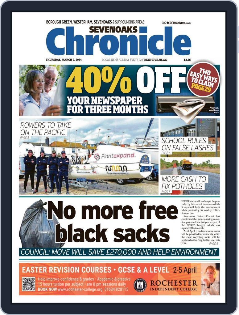 Sevenoaks Chronicle (Digital) Subscription