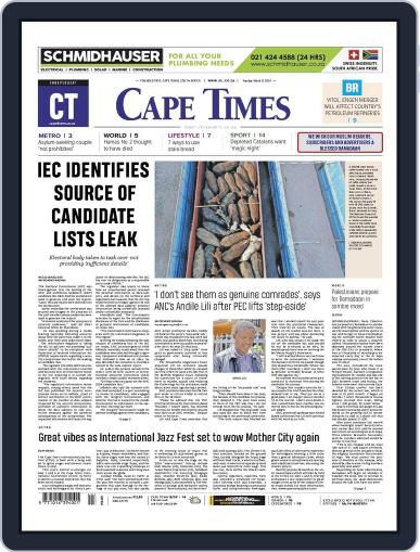 Cape Times March 12th, 2024 Digital Back Issue Cover