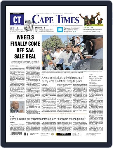 Cape Times March 14th, 2024 Digital Back Issue Cover
