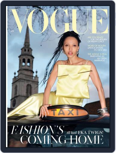British Vogue April 1st, 2024 Digital Back Issue Cover