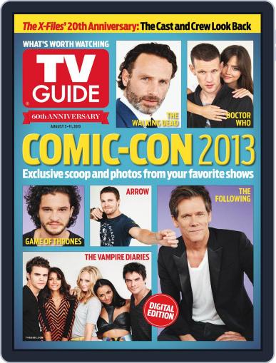 Tv Guide August 1st, 2013 Digital Back Issue Cover