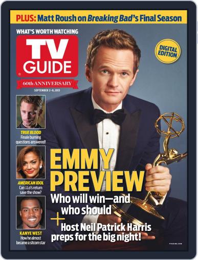 Tv Guide August 29th, 2013 Digital Back Issue Cover