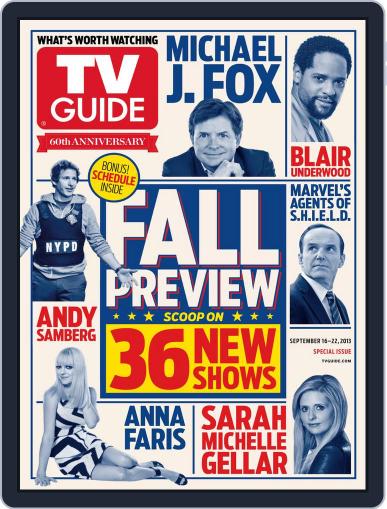 Tv Guide September 12th, 2013 Digital Back Issue Cover