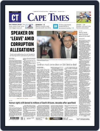 Cape Times March 22nd, 2024 Digital Back Issue Cover