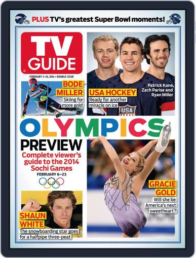 Tv Guide January 30th, 2014 Digital Back Issue Cover