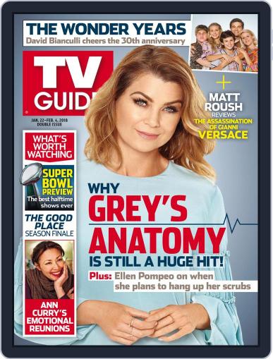 Tv Guide January 22nd, 2018 Digital Back Issue Cover