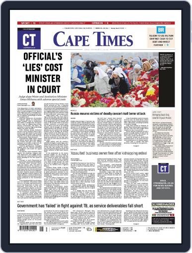 Cape Times March 25th, 2024 Digital Back Issue Cover