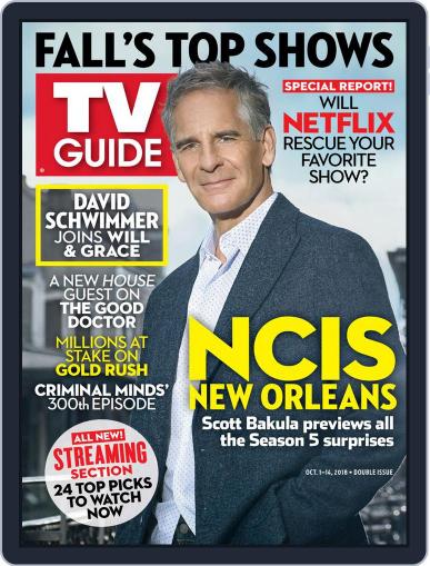 Tv Guide October 1st, 2018 Digital Back Issue Cover