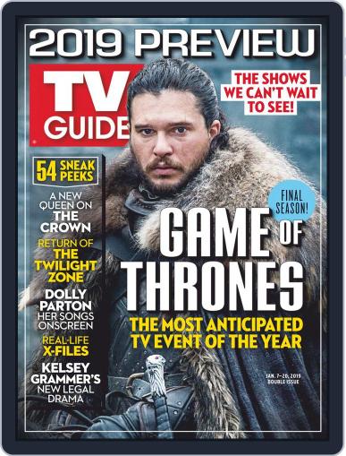 Tv Guide January 7th, 2019 Digital Back Issue Cover