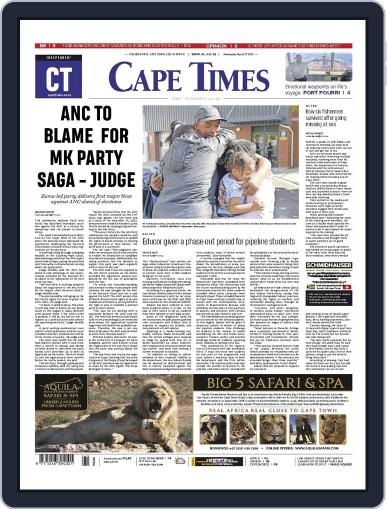 Cape Times March 27th, 2024 Digital Back Issue Cover