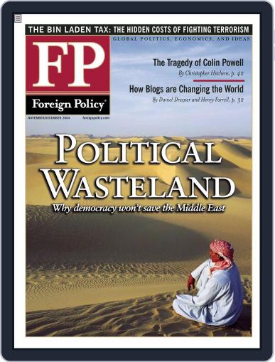 Foreign Policy October 18th, 2004 Digital Back Issue Cover
