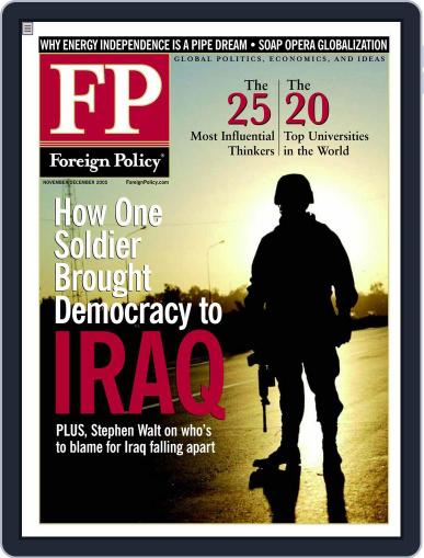 Foreign Policy October 28th, 2005 Digital Back Issue Cover