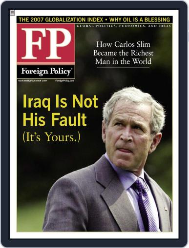Foreign Policy October 29th, 2007 Digital Back Issue Cover