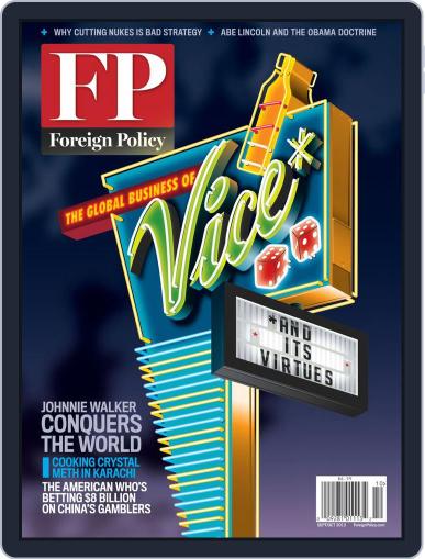 Foreign Policy September 6th, 2013 Digital Back Issue Cover