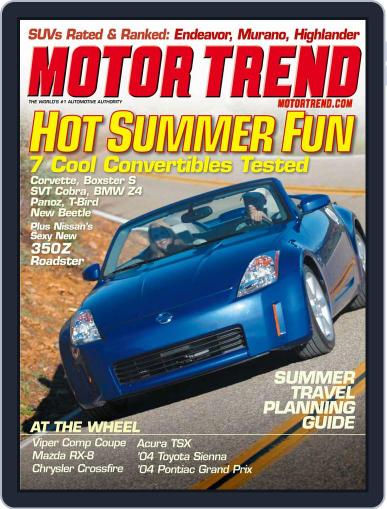 MotorTrend April 8th, 2003 Digital Back Issue Cover