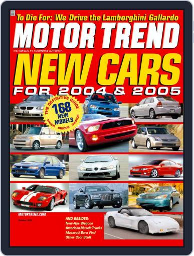 MotorTrend September 2nd, 2003 Digital Back Issue Cover