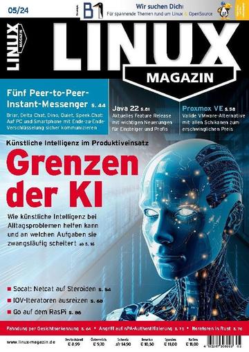 Linux Magazin germany April 5th, 2024 Digital Back Issue Cover