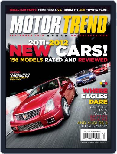 MotorTrend August 3rd, 2010 Digital Back Issue Cover