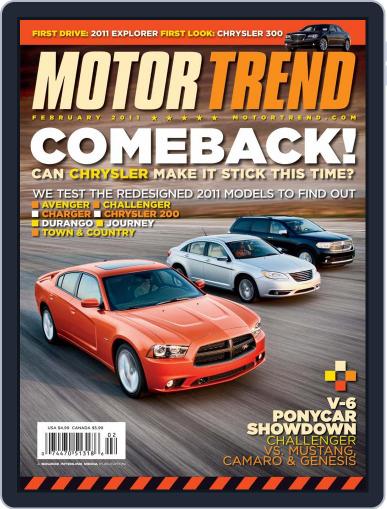 MotorTrend January 4th, 2011 Digital Back Issue Cover