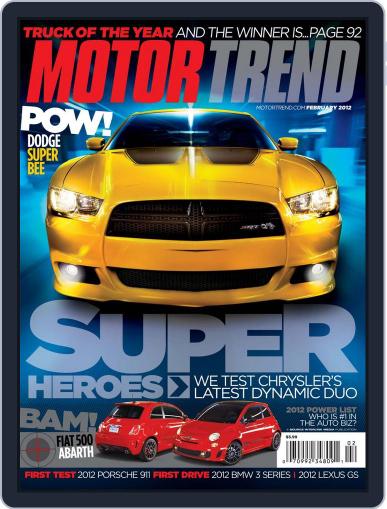 MotorTrend January 4th, 2012 Digital Back Issue Cover