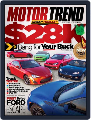 MotorTrend May 29th, 2012 Digital Back Issue Cover