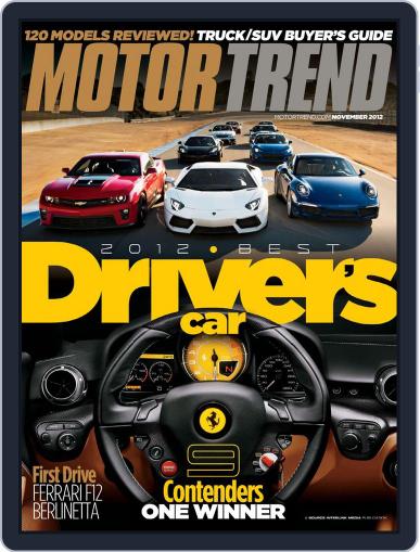 MotorTrend October 2nd, 2012 Digital Back Issue Cover