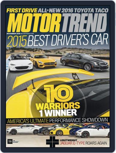 MotorTrend November 1st, 2015 Digital Back Issue Cover
