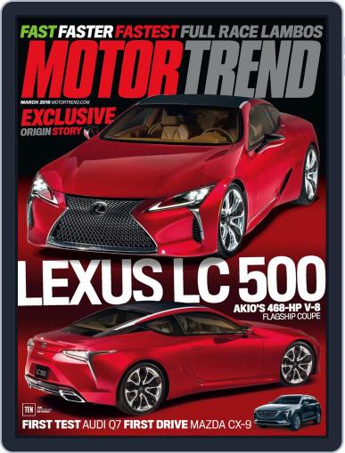 MotorTrend March 1st, 2016 Digital Back Issue Cover