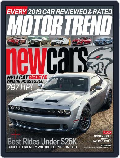 MotorTrend September 1st, 2018 Digital Back Issue Cover