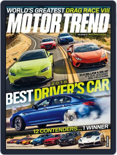 MotorTrend November 1st, 2018 Digital Back Issue Cover