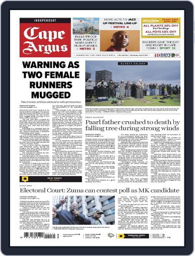 Cape Argus April 10th, 2024 Digital Back Issue Cover