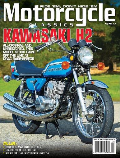 Motorcycle Classics May 1st, 2024 Digital Back Issue Cover