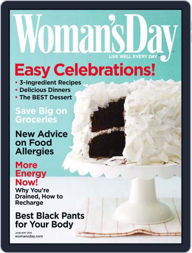 Woman's Day December 16th, 2010 Digital Back Issue Cover
