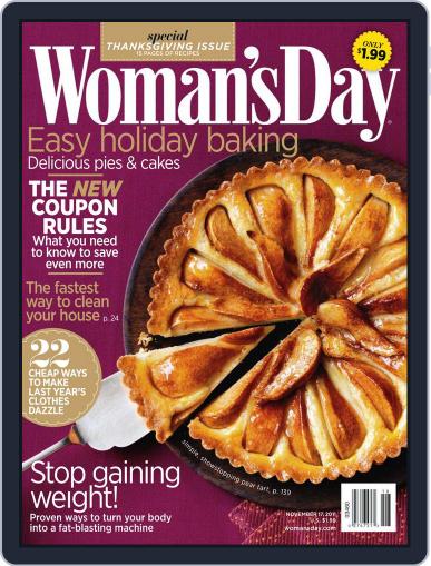 Woman's Day November 7th, 2011 Digital Back Issue Cover