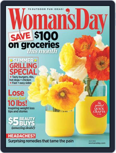 Woman's Day June 12th, 2012 Digital Back Issue Cover