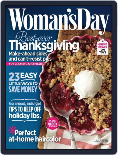 Woman's Day October 11th, 2012 Digital Back Issue Cover